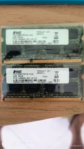 Memórias para notebook