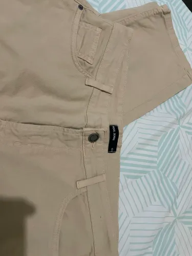 Calça masculina 44 slim areia/bege