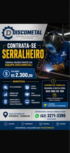 Vaga Serralheiro