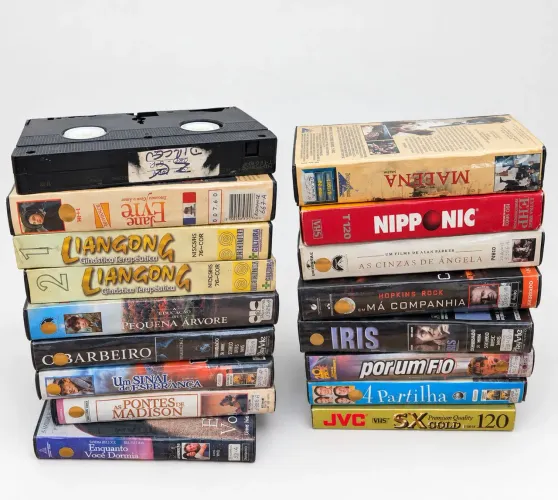 Lote 17 fitas VHS - Pontes de Madison, Íris, Cinzas de Ângela e outras