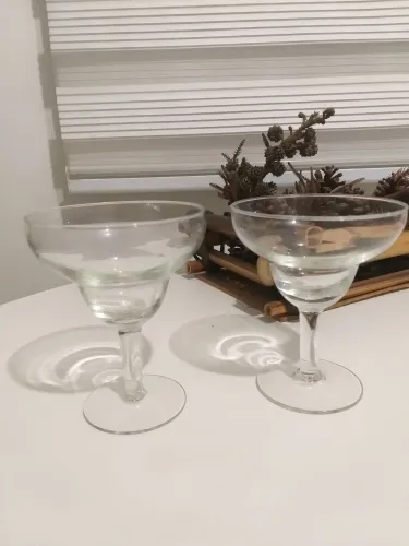 Kit de 5 Taças Cristal Vidro Vinho Drink Coquetel