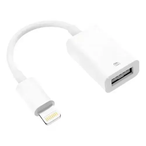 Cabo Adptador Otg Lightning iPhone iPad Plug & Play