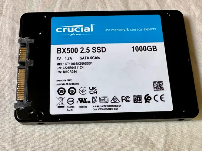 SSD 1TB Crucial BX500 2.5? SATA 6Gb/s Novo Alta Velocidade 