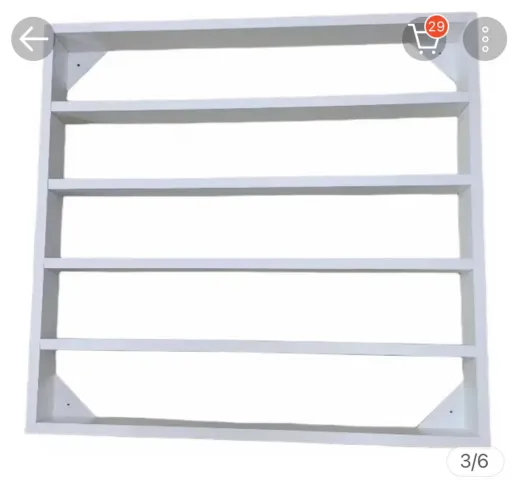 Expositor de esmaltes 5 Prateleiras 200 Esmaltes 60x63x6cm Mdf