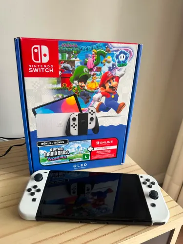 Nintendo Switch OLED  novo completo com caixa