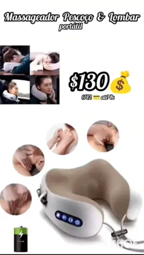 Massageador pescoço e lombar portátil