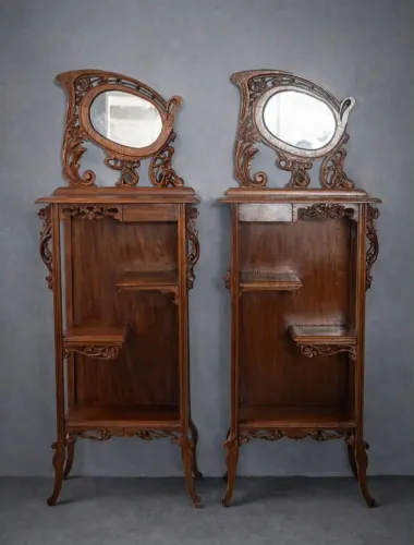 Porta bibelô estilo Art nouveau