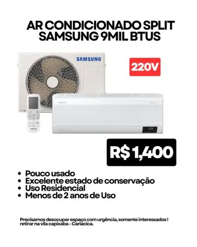 Ar condicionado Samsung inverter Split