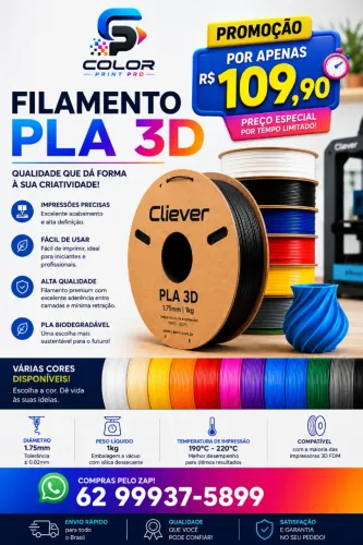 Filamento PLA - Impressão 3D