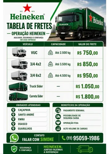 Precisa de freteiros 