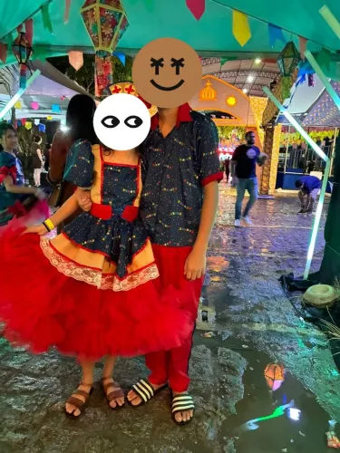 Vestido Junino - usado uma única vez