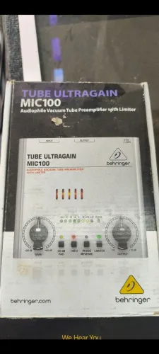 Pre Amplificador Behringer mic100 novo 