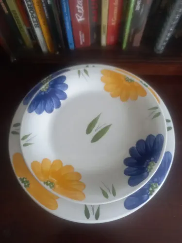 CONJUNTO PRATOS RASOS E SOBREMESA