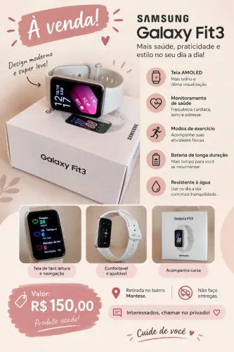 Samsung Galaxy Fit3 Original com Cabo - R$ 150,00