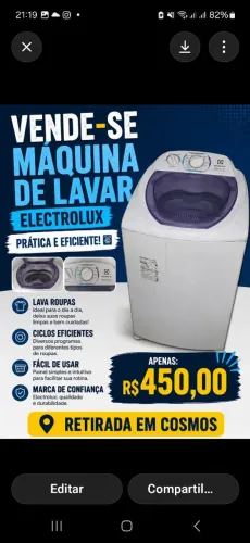 Vendo máquina de lavar 8k