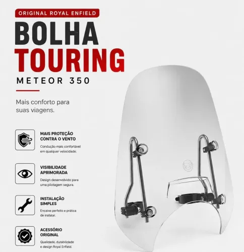 Bolha Para-Brisa Meteor 350