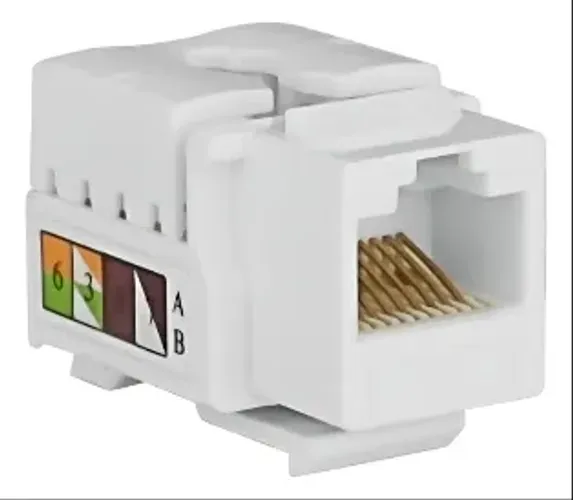 Conector Rj45 Femea Cat6T568a/b Branco