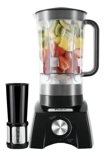 Liquidificador Philco Jarra de Acrílico 2,7L 900W 220V c Função Triturador de Gelo + Filtr