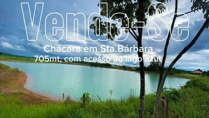 Vendo um lote de 705 metros em santa bárbara de Goiás com energia escritura e poço artes.