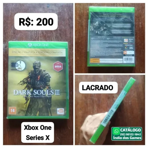 Dark Souls 3 The Fire Fades Edition LACRADO = R$: 200