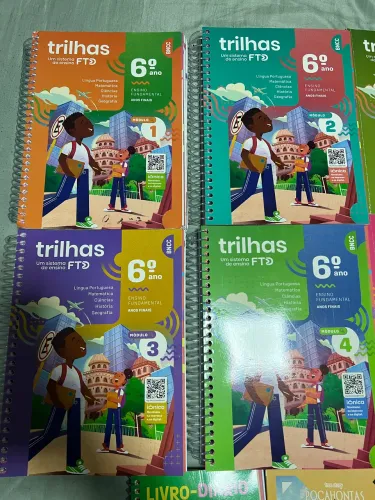 Kit de livros Trilhas-Sistema de Ensino FTD 6?Ano Ensino fundamental Anos finais