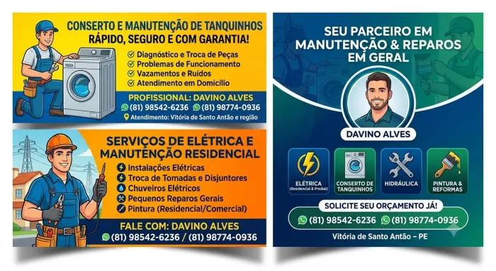 Concerto de tanquinho