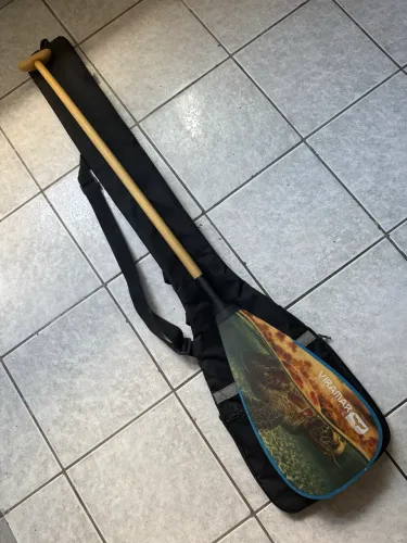 Remo Viramar Híbrido (Madeira e Fibra de Carbono) - Canoa Havaiana