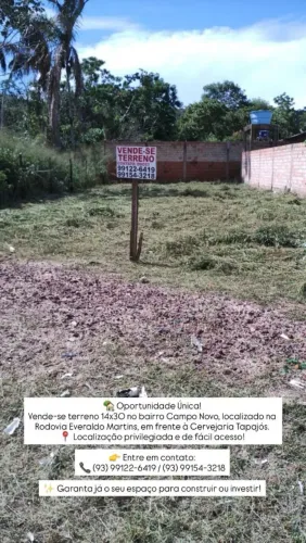 Vendo terreno no bairro Campo Novo 