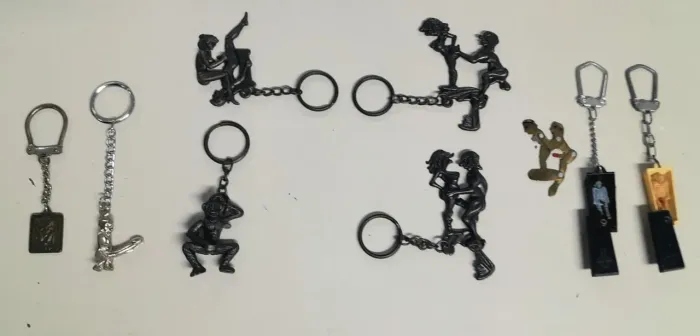 Chaveiros exóticos, alguns com movimentos!
