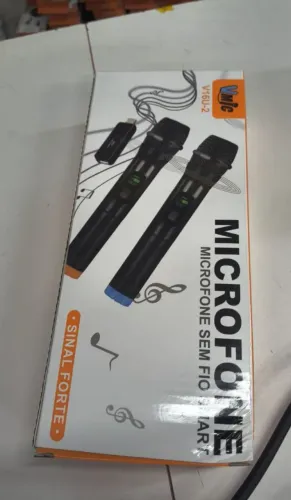 Microfone duplo sem fio