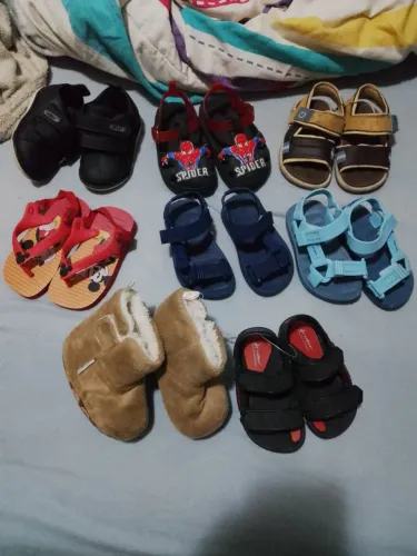 Lote sapatos infantil menino