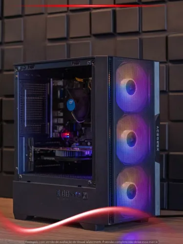 PC Gamer i5 8400, 8GB, SSD 240GB, GTX 1650 4GB, Gabinete Acegeek, Fonte 400W