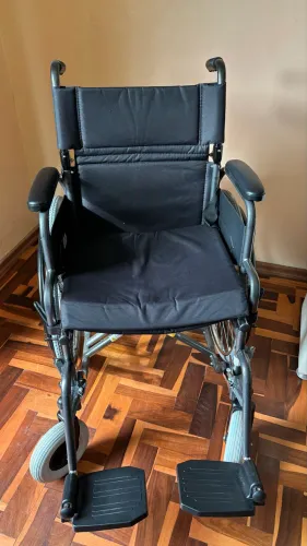 Cadeira De Rodas Dobrável Compacta Até 120kg Dellamed D400
