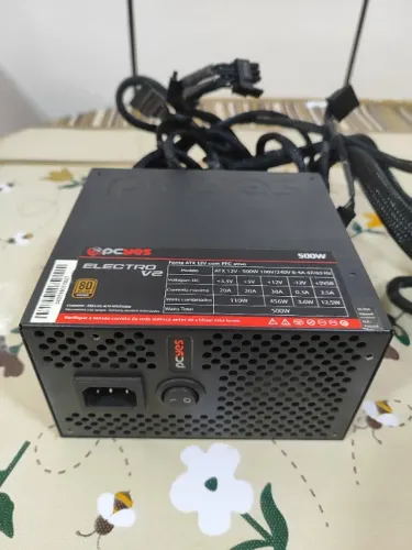 Fonte PCYes Electro V2 500W 80 Plus Bronze PFC Ativo