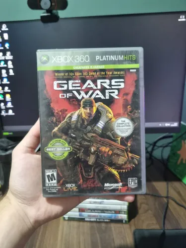Gears of War Xbox 360 Platinum Hits - Completo CIB 2 Disco