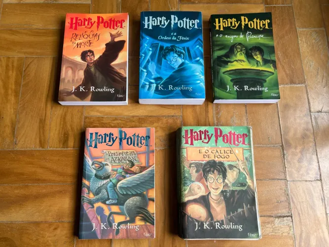 coleção harry potter 5 livros