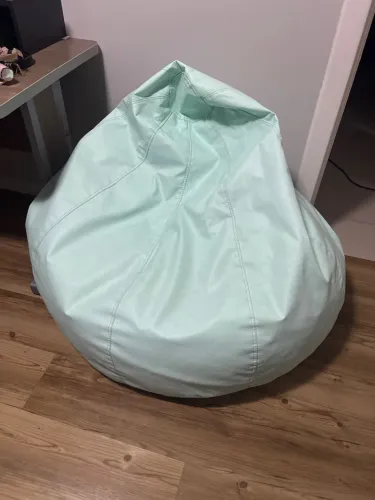 Pufe verde água seminovo