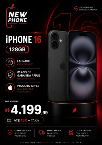 IPHONE 16 128GB PRETO