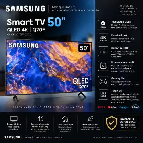Smart TV 50" QLED 4K - Samsung