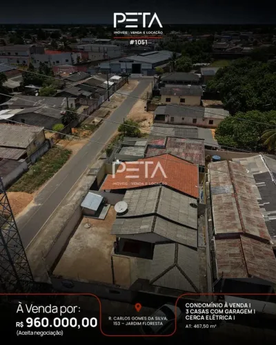 condominio com 3 apartamento à venda no jardim floresta