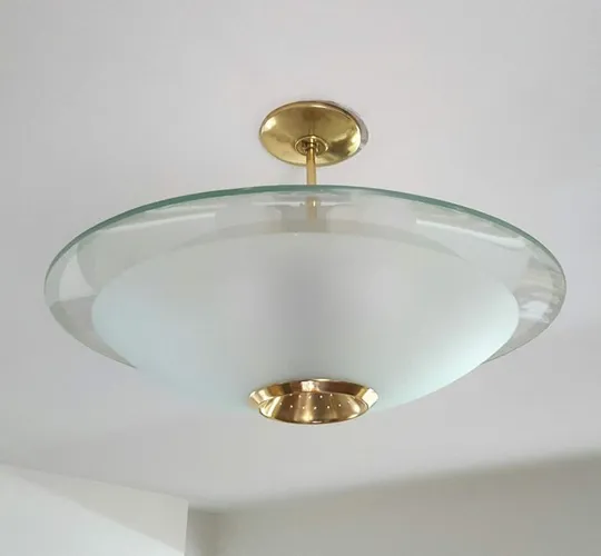 Lustre Luminária Pendente Ufo Anos 50/60 Restaurada
