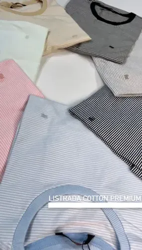 Cotton Listrada Masculina 