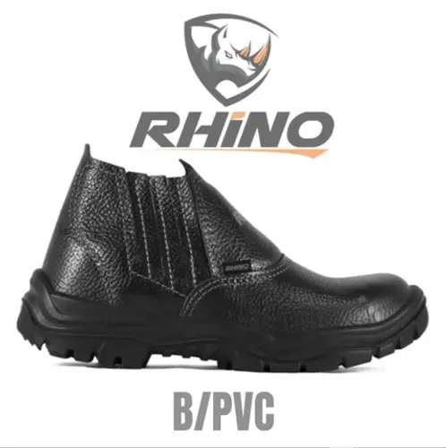 Botina elástico bico pvc preto confort - Tamanho do N° 36 a 45 Rhino