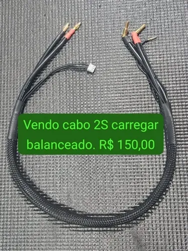 Cabo especial para carregar bateria 2S Lipo, life (balanceadas)