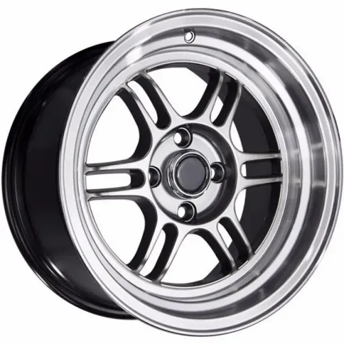 Roda aro 15 Zeus Tala 8 grafite com diamantado taluda 4x100