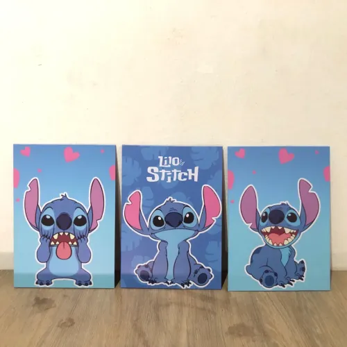 Placas decorativas do lilo e stitch
