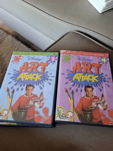 Coleção Art Attack, 4 dvd's infantil