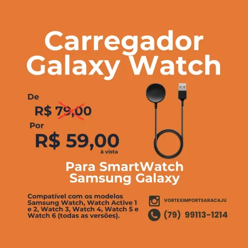 Carregador Samsung Galaxy Watch