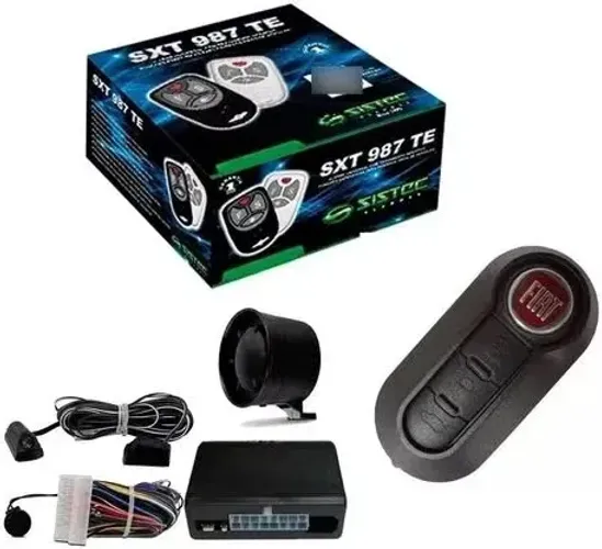 Kit Alarme Automotivo Sistec Sxt 987 + Chave Canivete Fiat