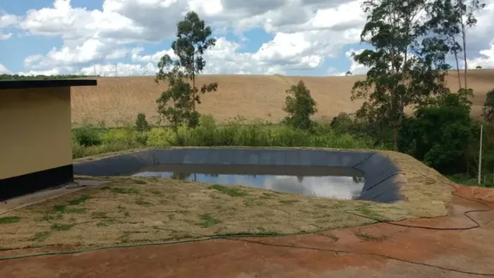 Lona de PVC Geotêxtil para Impermeabilização/Decoração de Lagoas, Açudes, Tanques. 12x4 